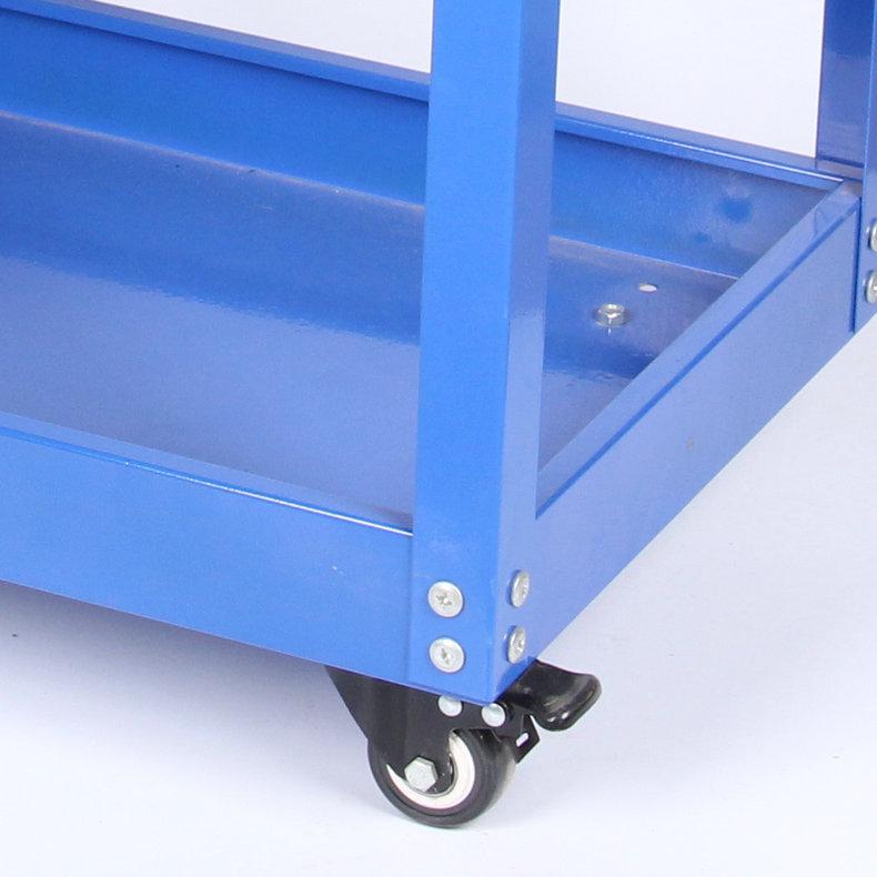 Heavy-Duty Three-Layer Mobile Tool Cart for Auto Repairs