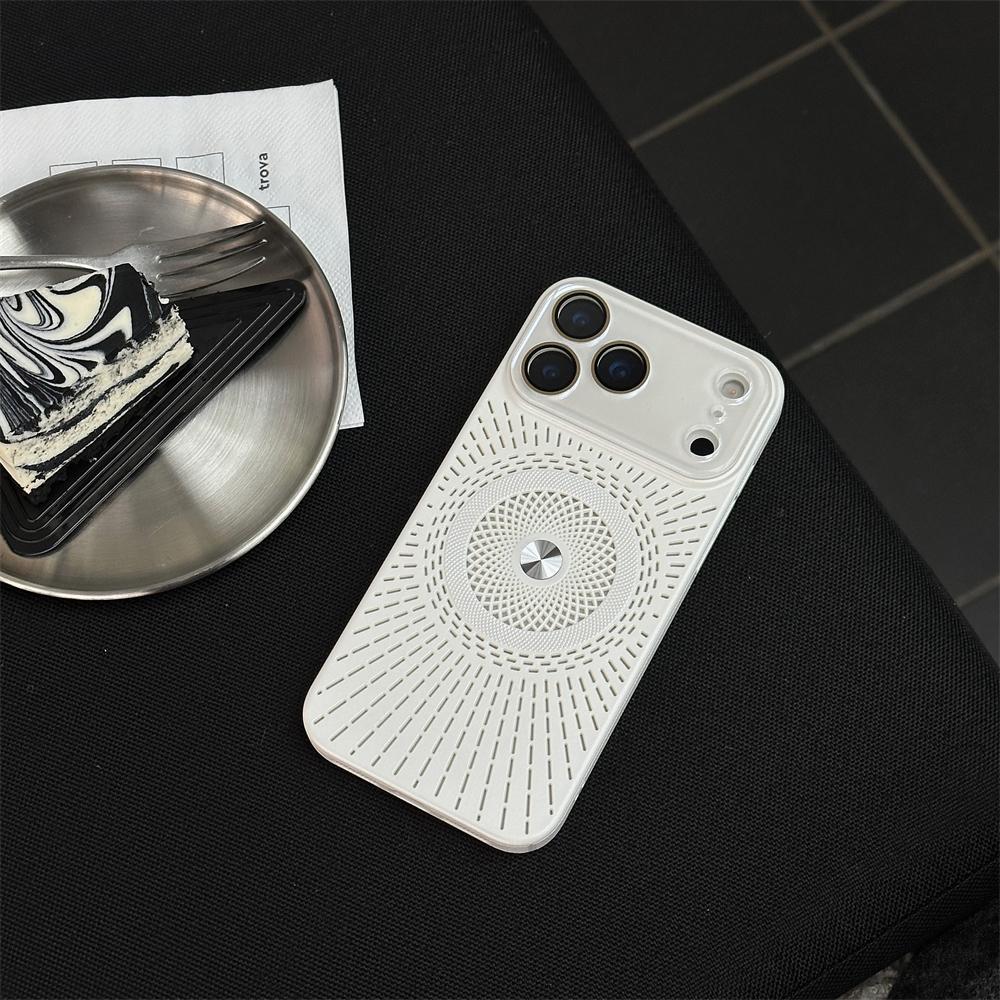 

Magnetic Heat Dissipation For Magsafe Slim PC Case For iPhone 16 Plus 15 14 13 12 17 Pro Max Wireless Charge Titanium Lens Cover iPhone 13