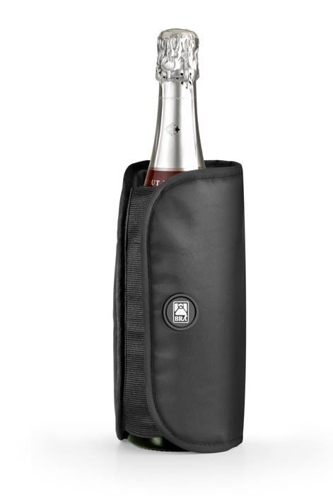 Refroidisseur de bouteilles - BRA - A195026 - Tissu nylon - Gel solide - Noir