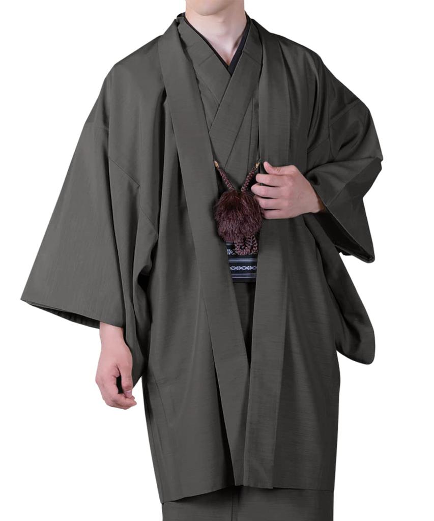 Washable Plain Pongee Single [KYOETSU] Cover, Fabric, Item, Men's (M, Ink)