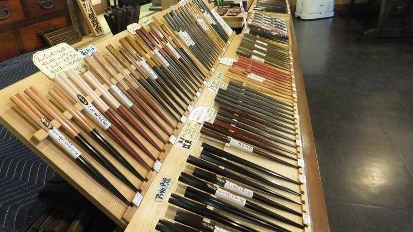 Daikokuya Chopsticks Edo Wooden Chopsticks Super High Quality Chopsticks Series Seven Square Striped Ebony (Superb (24cm))