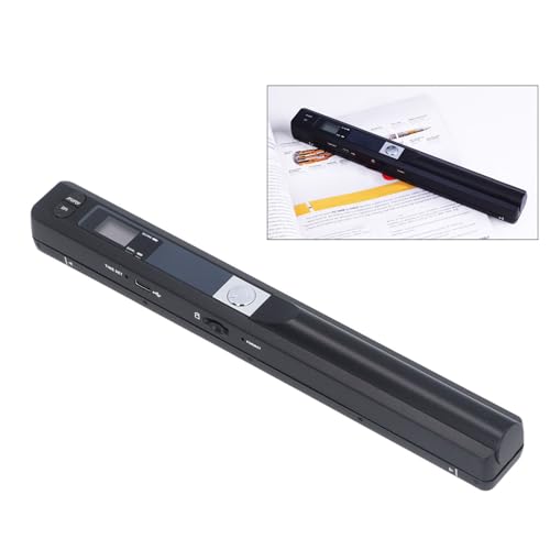 KIMISS Draagbare Scanner voor A4-documenten, Foto's en Bonnen, 8,27-inch HD 900DPI Kleur, Handheld Type, Lichtgewicht Staaf Type, Ideaal voor Kantoor, Thuis
