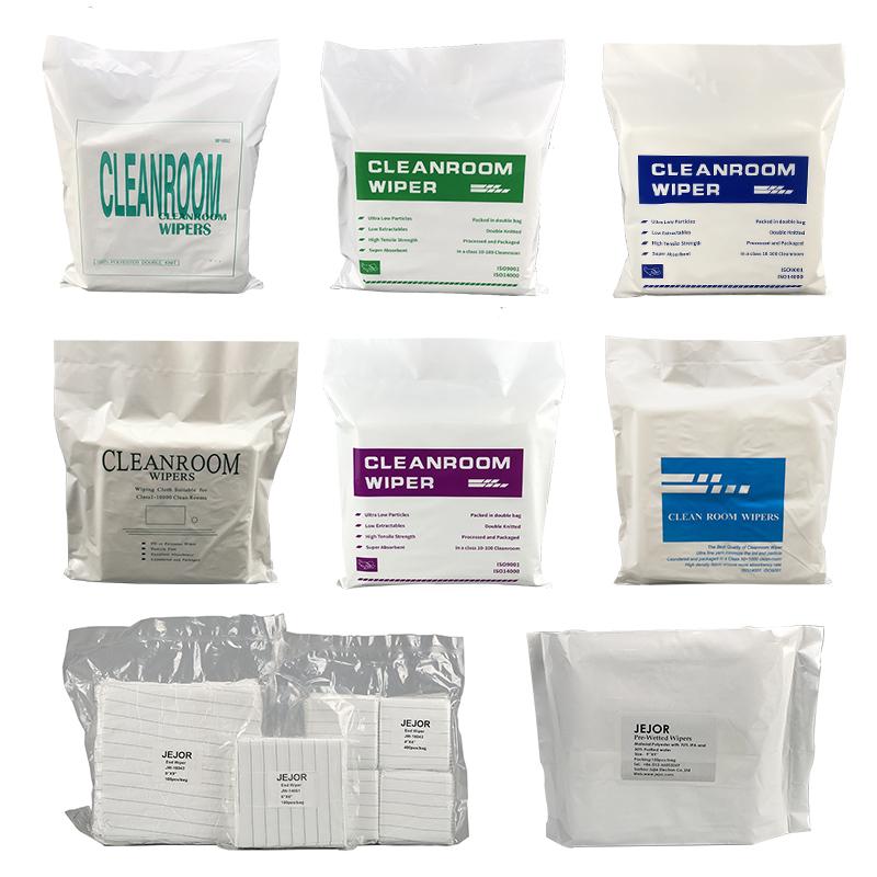 Manufacturers Industrial 1009sle 100 Polyester 4x4 Inch Cleaning Industrial Lint Free Class 1000 Cloth Cleanroom Wiper