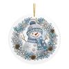 Acrylic Holiday Hanging Ornaments Christmas Ornament, Double Side Printed Santa Pendant for Tree Window, Personalized Gift Tags 2D Flat Festive Decor