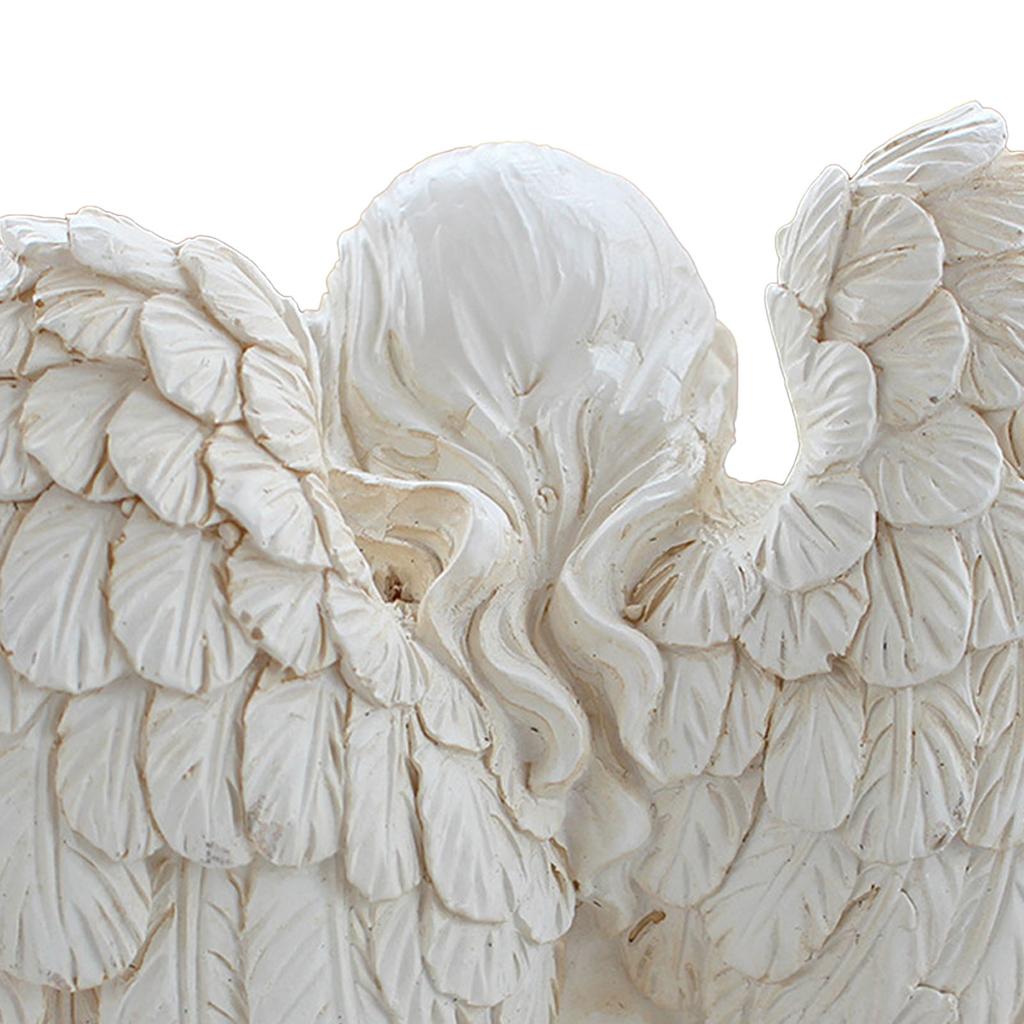 Resin Angle Figurine Delicate Look Angle Sculpture Decoration Ornament for Home Garden Courtyard