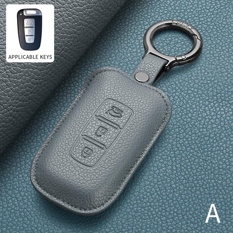 2 3 Buttons Leather Car Key Case Cover For Kia K2 K3 K4 K5 Rio Picanto K2 Soul Sorento Ski Sedona Optima Sportage Cerato
