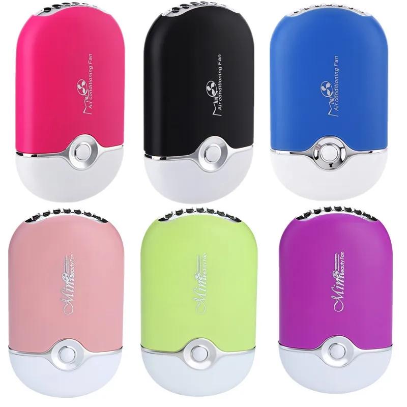 Nuevo Mini Ventilador USB Soplador de Aire Acondicionado Ventilador de Carga USB Secador de Pelo para Pestañas Ventilador de Bolsillo Portátil de Secado Rápido para Esmalte de Uñas