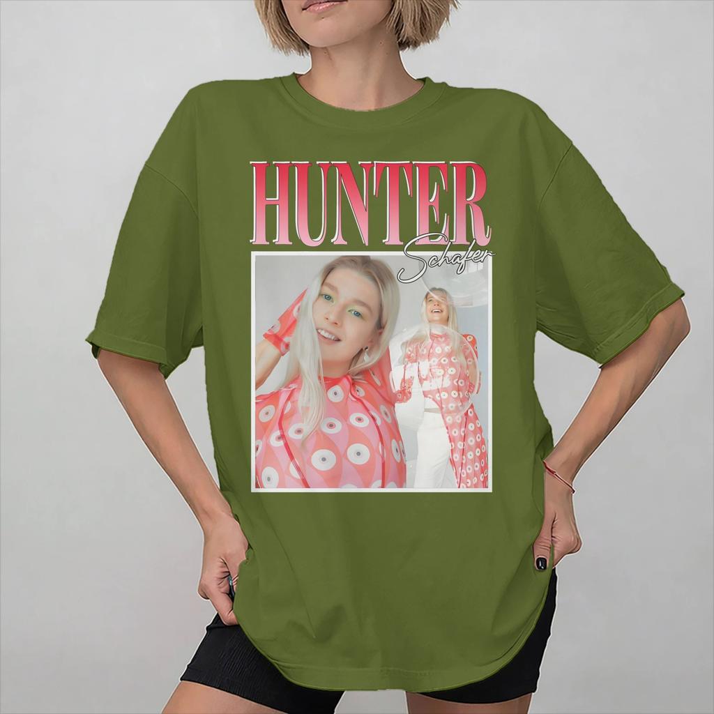 Printed Jules Vaughn Hunter Schafer T Shirt For Unisex Cotton Tee Shirt Short Sleeve Clothes