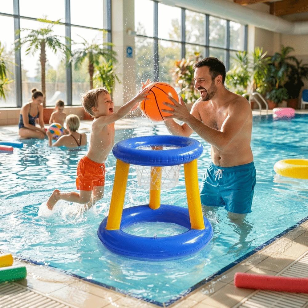 with Ball Inflatable Basketball Hoop Floating Basketball Water Games  Swimming Pool