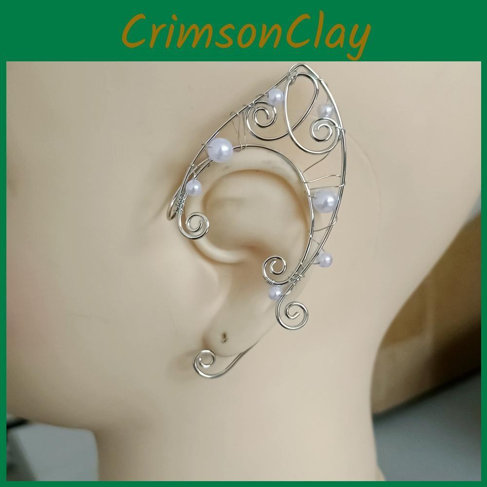 Fashion Womens Pearl Ear Jewelry With Electroplated Finish For Spring