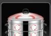 Large Capacity Multi-layer Stainless Steel Steamer Pot for Fish, Buns, and Soup
