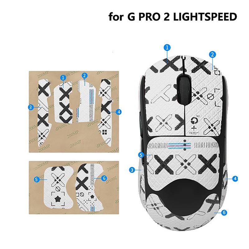 Adesivo Antiscivolo per Mouse Nastro Adesivo Assorbi Sudore Per Logitech Gpw4 Per Logitech G Pro 2 Lightspeed Mouse da Gioco E-Sport Gamer