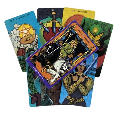 Tarotové karty Morgan Věštění balíček Anglické verze Edice Oracle Board Playing INK Table Game For Party