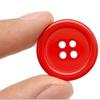 60 Pieces, Christmas Wooden Buttons, 6 Colors, 0.79 Inches, Plaid Wooden Buttons, 4 Holes, Black And Red Wooden Buttons, Plaid