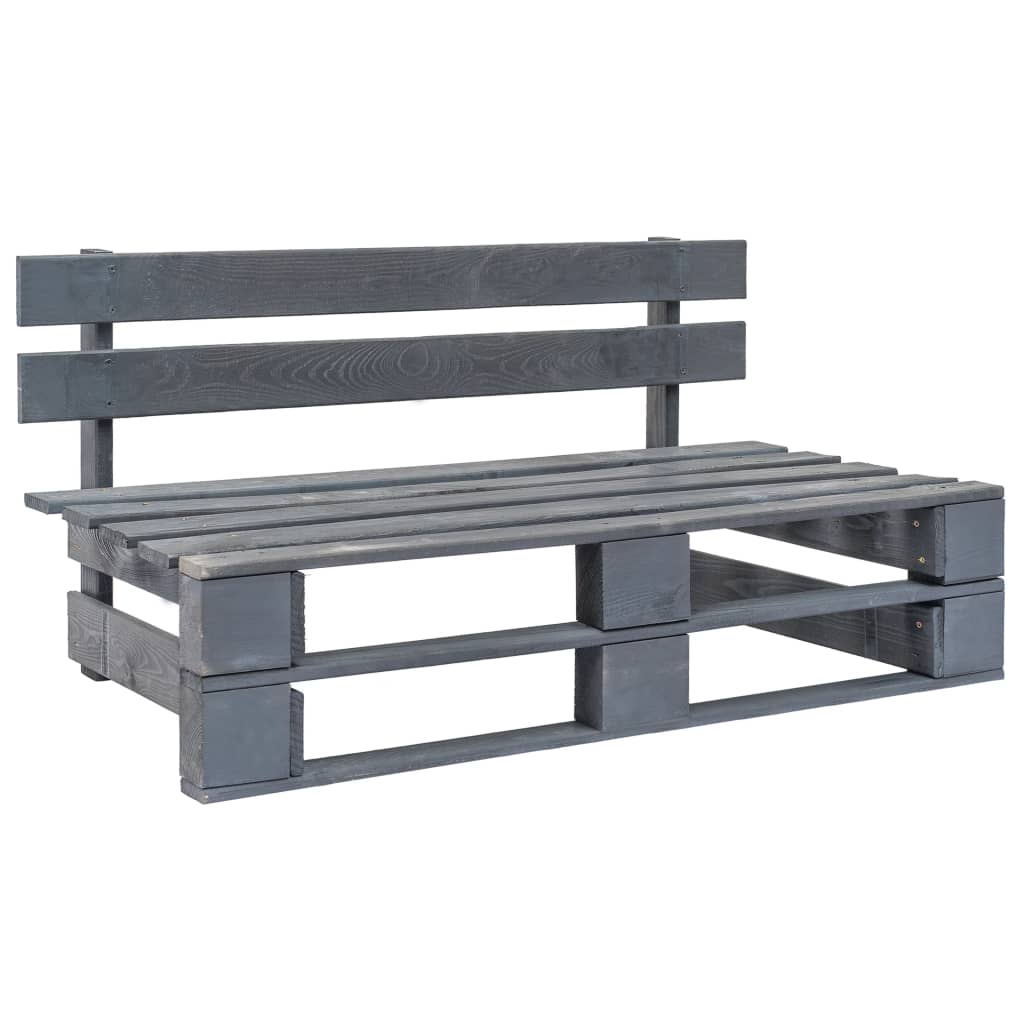 Vidaxl Garden Sofa Middle Section From Pallets, Impregnated Pine Wood