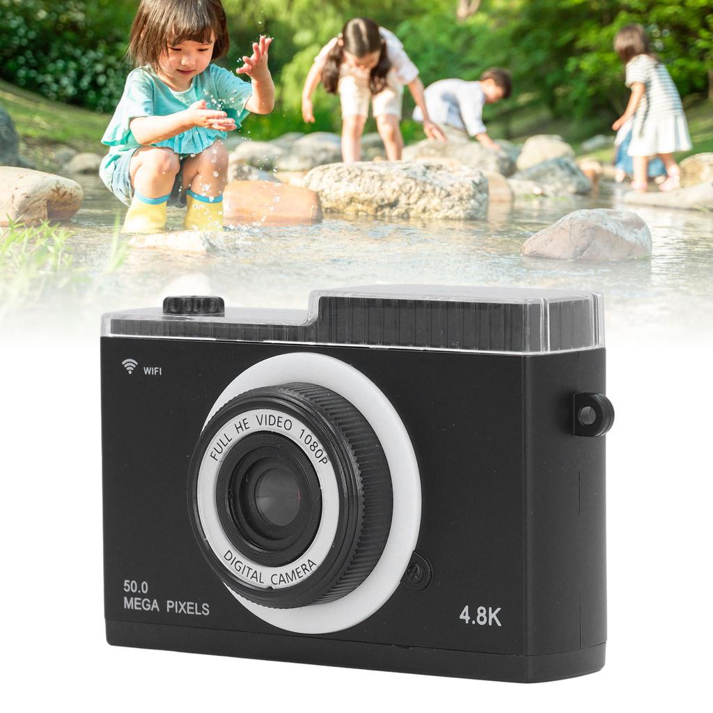 1080P 48MP Digitalkamera 2,4-Zoll-IPS-Bildschirm Kompakte kleine Kamera mit 8-fachem Digitalzoom MP3-Player V