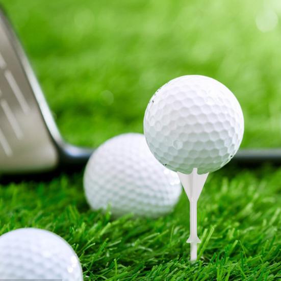 20Pcs Plastic Golf Tees Bright Color High Stability Low Friction Lightweight Portable Short Golf Tees Training Tools