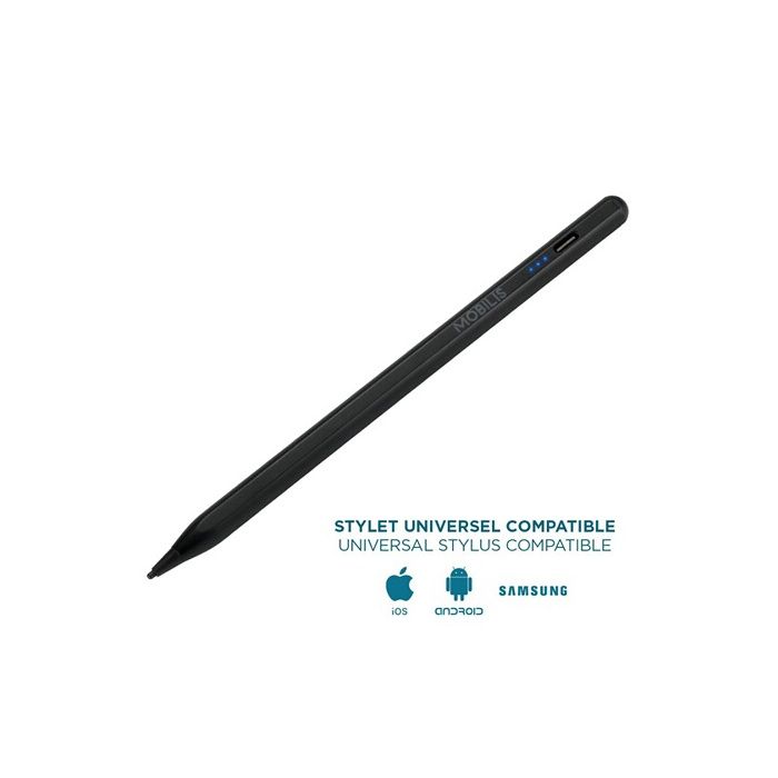 Stylet universel - MOBILIS - Compatible iOS et Android - Précision parfaite - Autonomie 10h - Charge rapide