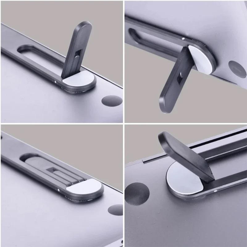 Universal Laptop Riser Stand for Macbook ThinkBook Dell Notebook Cooling Pad Ultra thin Invisible Laptop Bracket