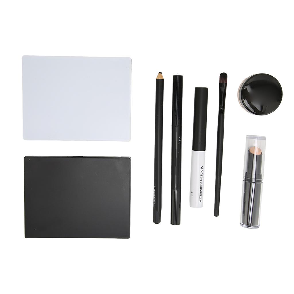 POPFEEL Make-up Set Lidschatten Lippenstift Abdeckstift Highlight-Stift Mascara Augenbrauenstift Eyeliner Kosmetik-Set