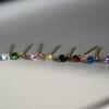 Gold-Plated Sterling Silver Zircon Stud Earrings – Fashionable & Versatile Women's Jewelry.