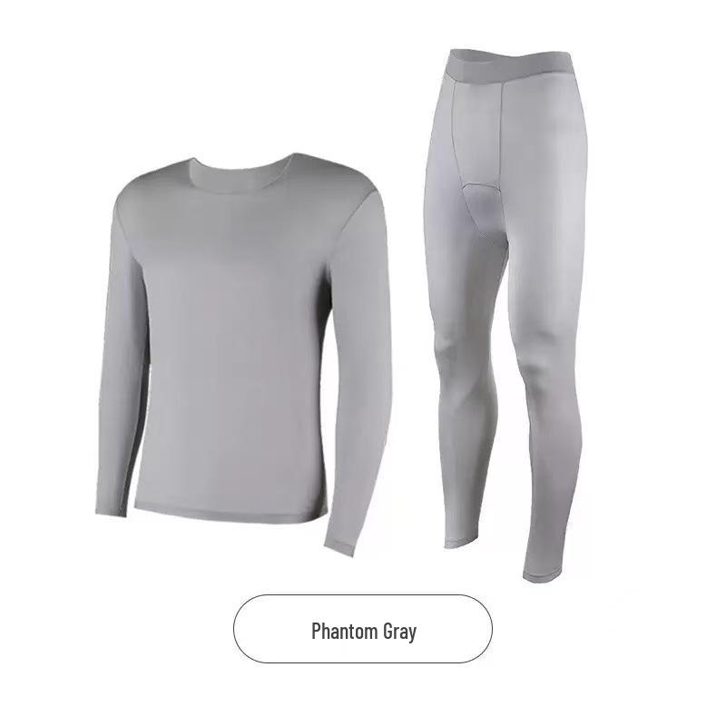 Men's Seamless Ultra-thin Warm Underwear Set - 37° Constant Temperature Long Sleeve & Pants for Autumn