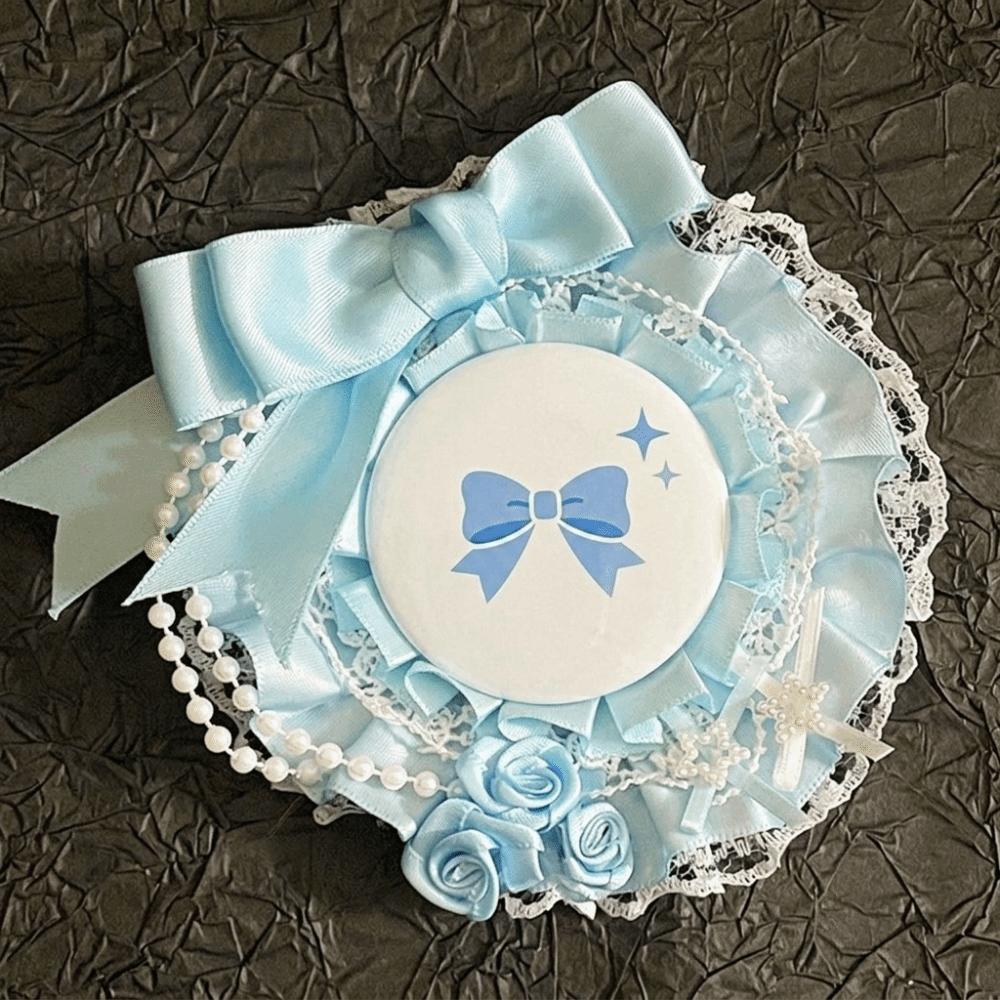 Pins Display Lolita Badges Holder Bow Badge Rosette Base Tray Itabag Badge Holder Card Holder
