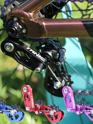 Guía y Tensor de Cadena TANKE de Carbono para Bicicleta de Montaña para Dirt Jump y Street - Anticaída Monoplato