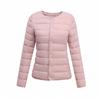 Women's Lightweight Down Cotton Coat Solid Color Minimalist Short Autumn Winter Thin Casual Portable Liner Jacket