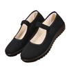 Spring and summer women's black soft-soled dance shoes flat-soled hotel shoes medium towel casual women's shoes