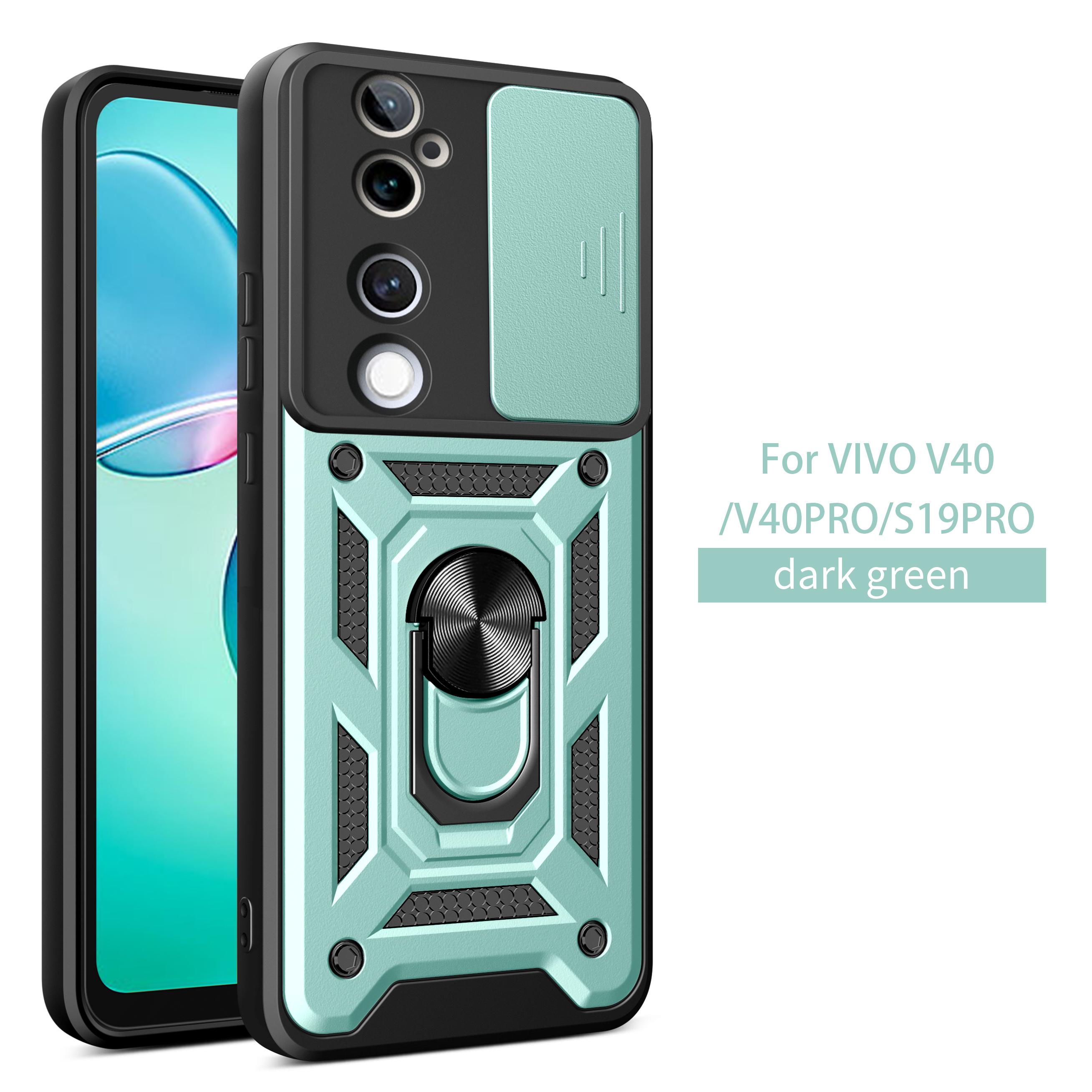 

Чехол для Vivo V40 Чехол-книжка для Vivo V40 Pro Чехол для Vivo V40 Pro V40 с держателем-кольцом, магнитный, бронированный Чехол для телефона со шторкой для защиты камеры Задняя крышка vivo V40