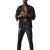 Herren Sexy Mesh Hollow Out Cardigan Schal T-Shirt | Europäische & Amerikanische Mode Performance Top