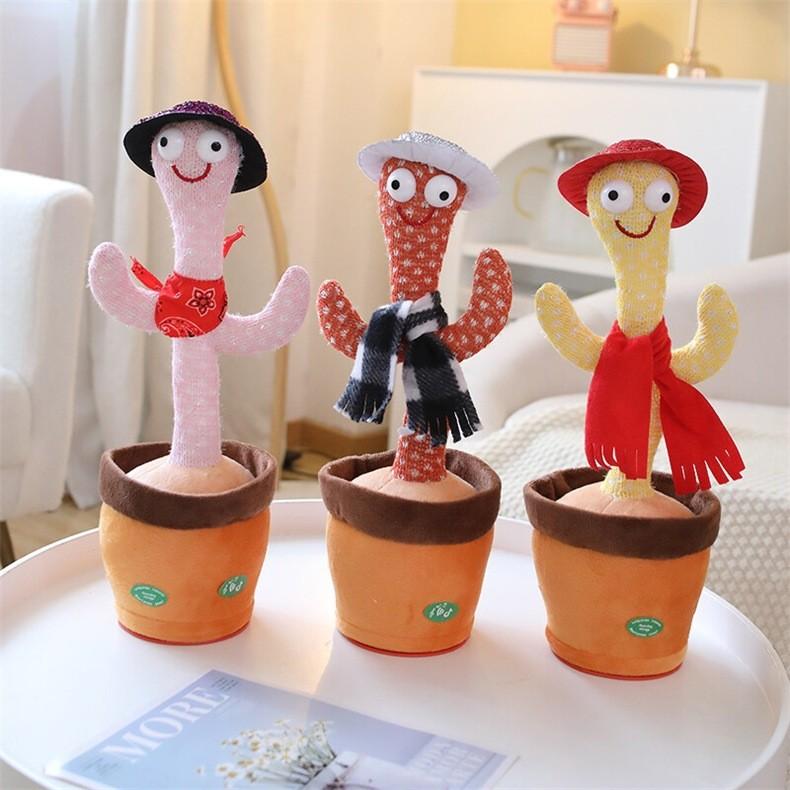 Electric Talking Cactus Toy Swaying Speaks Plush Toy Cute Kids Birthday Gift
