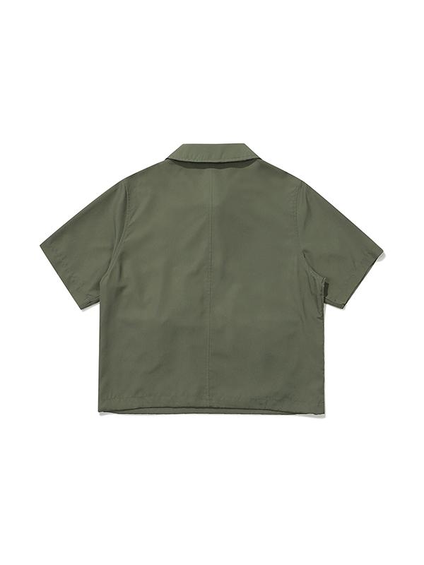 BBC EARTH [Jasper] Pocket Snap Short Sleeve Anorak_Khaki