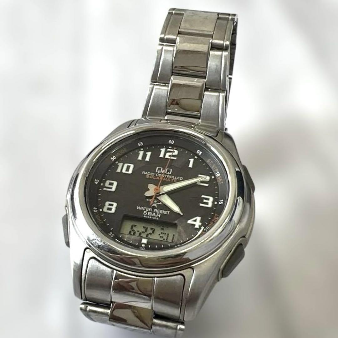 

[USED] CITIZEN Q&Q SOLAR MATE genuine belt UP02 working