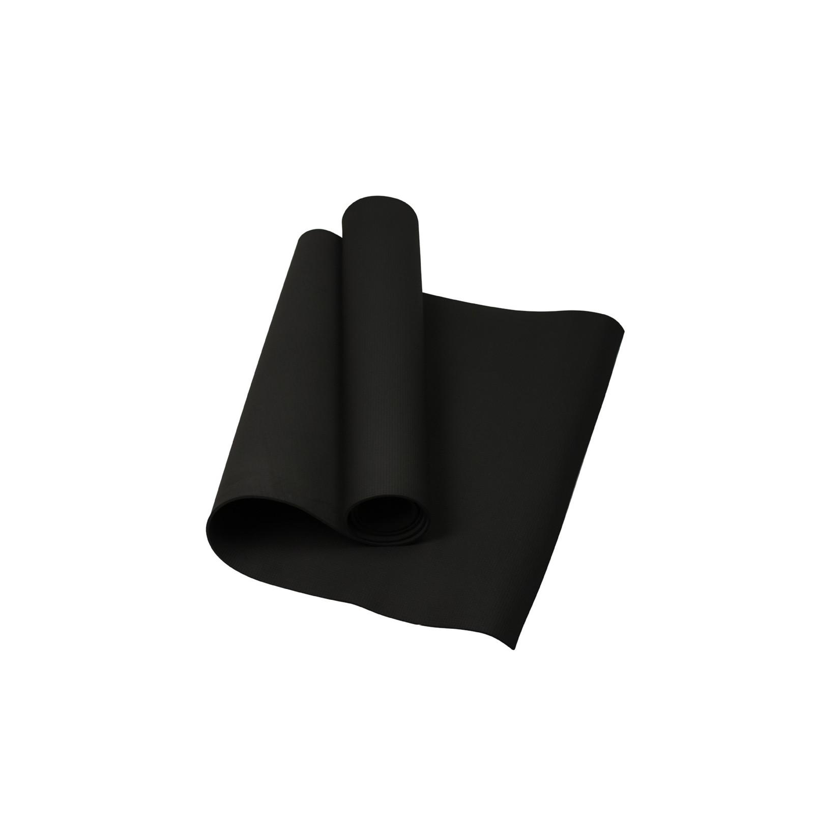 

Монохромный нескользящий коврик для йоги для мужчин и женщин, спортивный коврик для йоги, коврик для йоги 4 мм чёрный