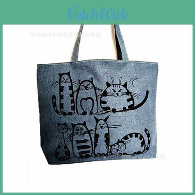 Elegant Cat Lovers Shoulder Bag For Women With Large Capacity Ideal For Shopping Travel Or Gym