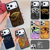 Sacred Eye of Horus Egypt Fresco Print Phone Case For iPhone 17 Air 14 15 13 12 Max Cover For Apple 16e 11 Pro Max Plus Coque
