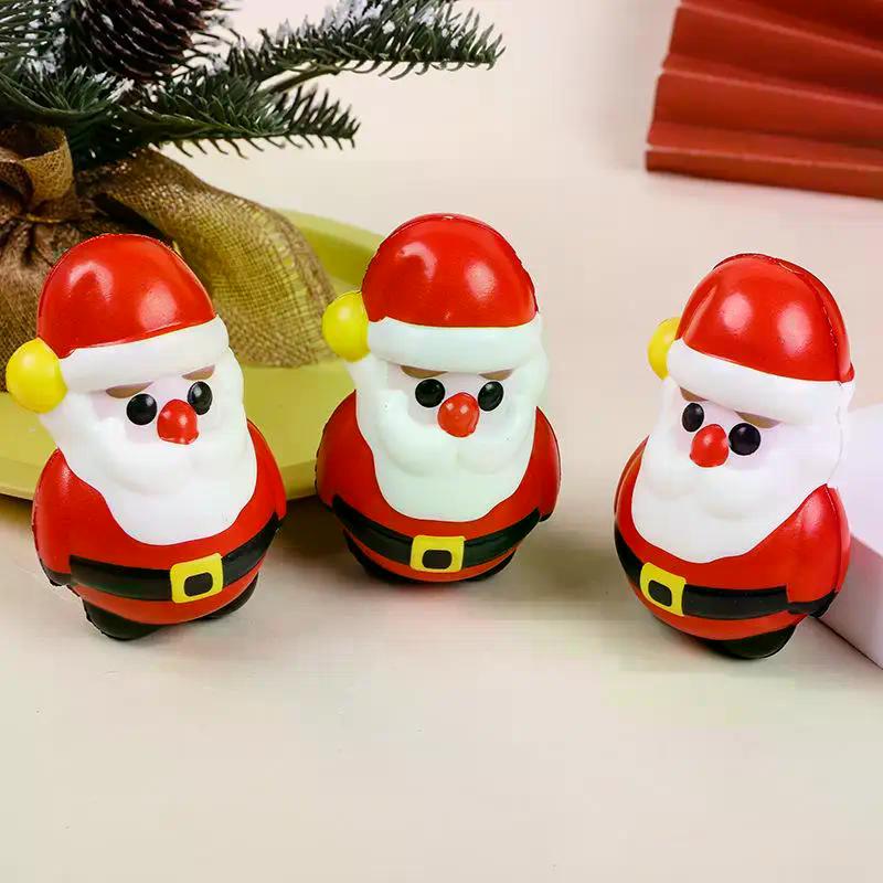 Christmas Stress Relieving Toy Santa Claus Christmas Tree Squeezing Bouncing Toy New Year Gift 2025 Christmas Party Decoration