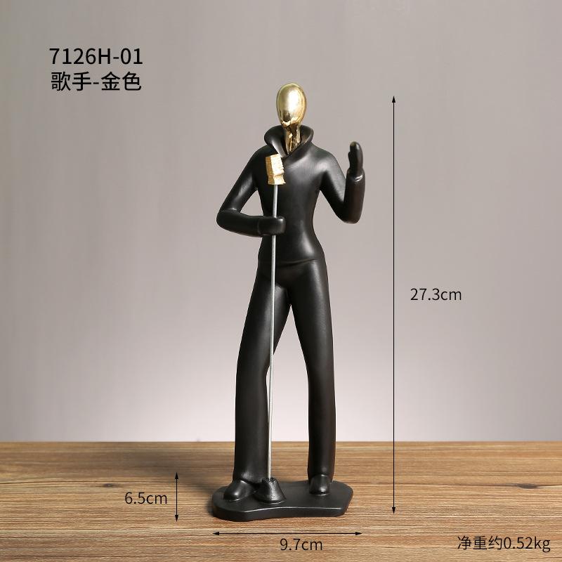 Home Character Ornaments Resin Situation Office Decorations Handicrafts Creative Love Sculpture Light Luxury Art Decoration