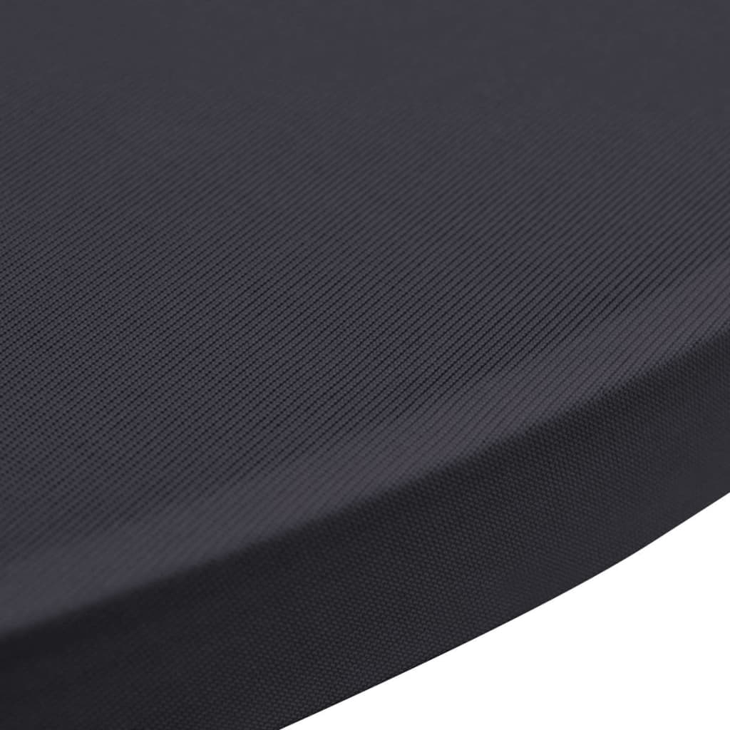 Vidaxl Elastyczne Nakrycie Stołu Antracytowe 2 Szt. 60 Cm