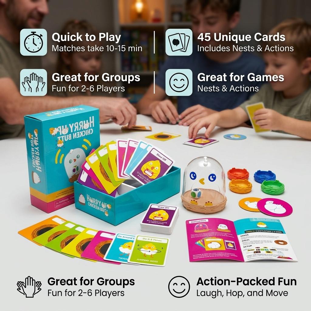 Exploding-Kittens Card Game for Family Party Strategy Fun with Portable Design