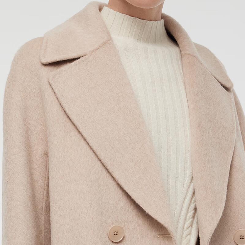 GOELIA Women's Brushed Alpaca Wool Long Coat