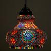 30 Cm Surahi Shaped Large Glass Mosaic Hanging Lamp for Living and Home Decoration Turkish Lamp Multicolour Bulb Not Included