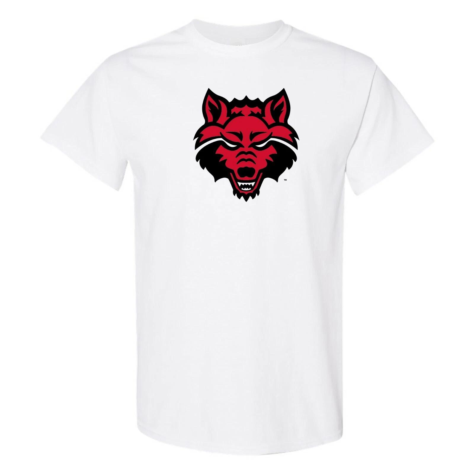 Arkansas State Red Wolves Primary Logo T-Shirt - White 4XL