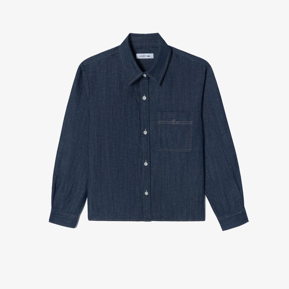 [lacoste] Women's Denim Overshirt CF293E-56GHDE
