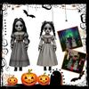 2pcs Halloween Ghost Doll Ground Insertion Decoration Horror Style Outdoor Courtyard Logo Decoration Female Ghost Doll Outdoor