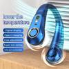 Neck Fan High Power Digital Display Rechargeable Portable Silent Air Cooler Sports Electric Fan  Summer Air Cooler