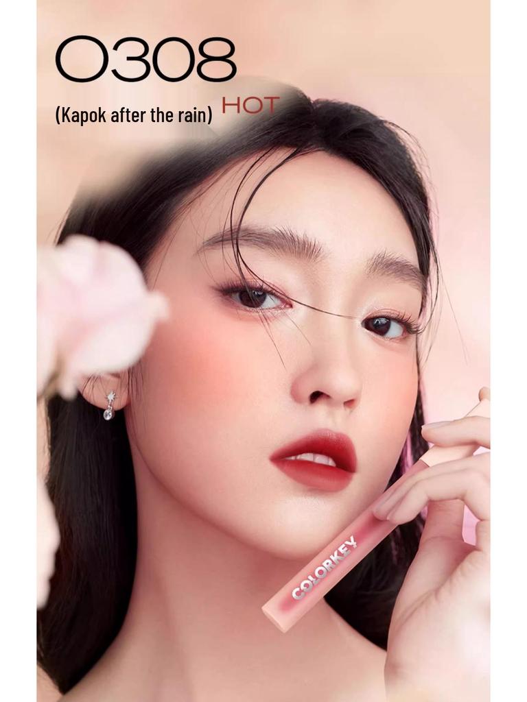 Colorkey Matte Black Satin Lip Tint - Moisturizing & Affordable Lip Clay for Students