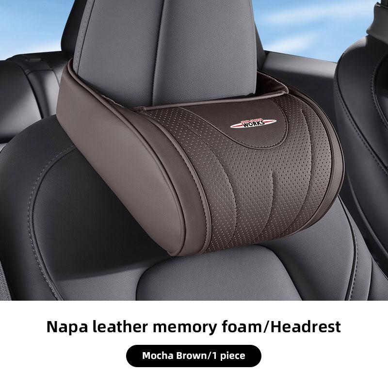

Car Seat Cushion Waist Pillow Kit Auto Headrest Neck Pillow For BMW Mini Works Cooper F54 F55 F56 F57 F60 R50 R52 R53 R55 R56